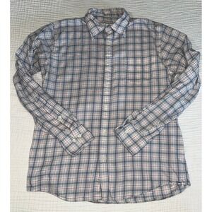 Peter Millar Mens Button Down Shirt Plaid Checkered Long Sleeve Casual‎ Cotton